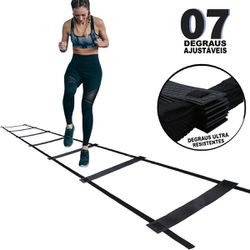 Escada De Agilidade Treino Funcional 7 Degraus PVC... - ZUÍ BRASIL