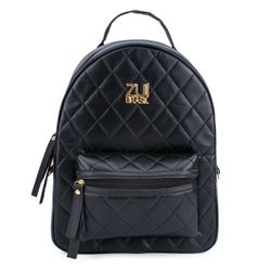 Mochila Grande Matelassê Preta Zuí Brasil - 10475 - ZUÍ BRASIL