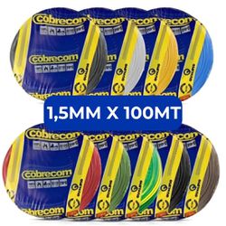 Cabo Flexível Cobrecom 1,5mm Rolo 100mts 750v Esco... - ZUMKELLER