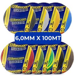 Cabo Flexível Cobrecom 6,0mm Rolo 100mts 750v Esco... - ZUMKELLER