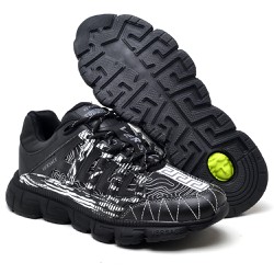 Tenis versace tigreca preto floral - TVT400 - NEW STEP