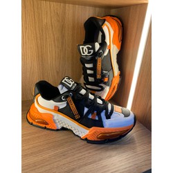 Tenis dolce gabbana AirMaster Preto Laranja - Dol - NEW STEP
