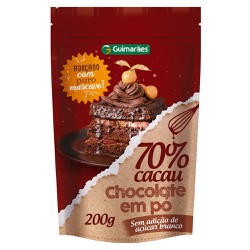 Chocolate Em Pó 70% Cacau 200g - Guimarães Alimentos
