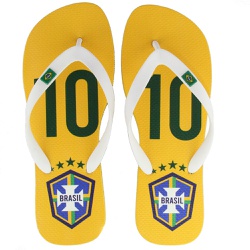 Chinelo Seleção Brasileira - Amarelo/Branco - ACT Footwear
