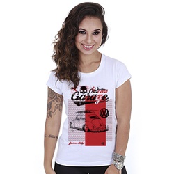 Camiseta Baby Look Feminina Old Car Fusca Garage -... - b2b-team6.com.br
