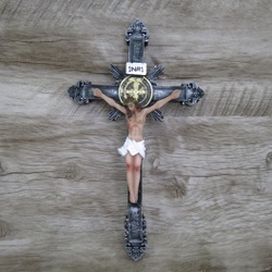 Crucifixo Resina -Medalha São Bento - 24 cm - 2709... - Betânia Loja Católica 