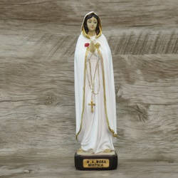 Imagem Resina - Nossa Senhora Rosa Mística 20 cm -... - Betânia Loja Católica 