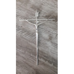 Crucifixo de Parede Estilizado - Prata 20x30 (ref ... - Betânia Loja Católica 