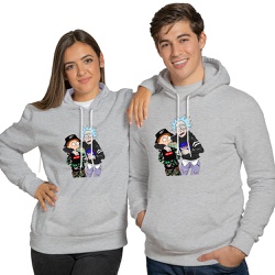 rick and morty moletom com capuz black