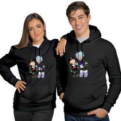 rick and morty moletom com capuz black