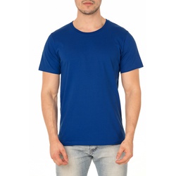 Camiseta Masculina Lisa 100% Algodão - Azul - BOOT BRASIL
