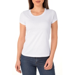 Camiseta Feminina Liso 100% Algodão - Branca - BOOT BRASIL