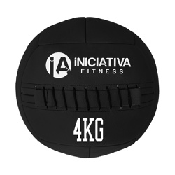 WALL BALL 10LB / 4KG - PRETA | INICIATIVA FITNESS - Iniciativa Fitness