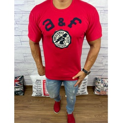 Camiseta Abercrombie Vermelho ⭐ - CABR125 - Dropa Já