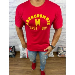 Camiseta Abercrombie Vermelho - CABR127 - DROPA AQUI