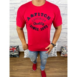 Camiseta Abercrombie Vermelho ⭐ - CABR118 - Dropa Já
