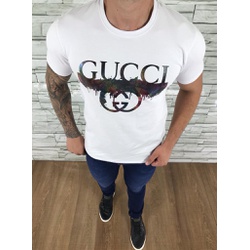 Camiseta Gucci Branco - CGUC14 - Dropa Já