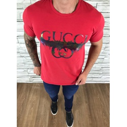 Camiseta Gucci Vermelho⭐ - CGUC16 - Dropa Já