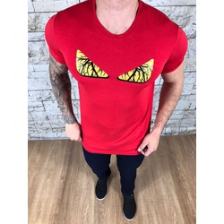 Camiseta Fendi vermelho Dfc⭐ - CABPR54 - VITRINE SHOPS