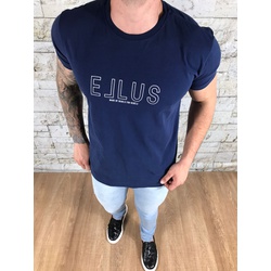 Camiseta Ellus azul marinho - camel53 - VITRINE SHOPS