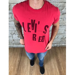 Camiseta Levis vermelho - CLES54 - DROPA AQUI