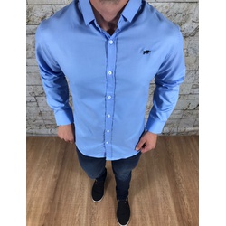 Camisa Manga Longa Dgraud azul royal⭐ - CSPR129 - VITRINE SHOPS