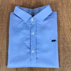 Camisa Manga Longa Dgraud azul detalhado⭐ - CSPR53... - VITRINE SHOPS