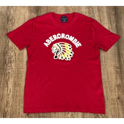 Camiseta Abercrombie vermelho ⭐ - PABR03 - Dropa Já