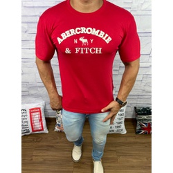 Camiseta Abercrombie vermelho ⭐ - PABR04 - Dropa Já