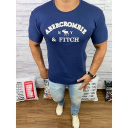 Camiseta Abercrombie azul marinho⭐ - CABP08 - BARAOMULTIMARCAS