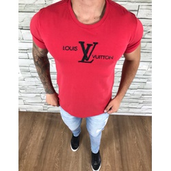 Camiseta Louis Vuitton Vermelho⭐ - CAMLV17 - Dropa Já