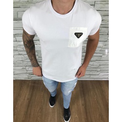 Camiseta Prada Branco ⭐ - CAPRD32 - Dropa Já