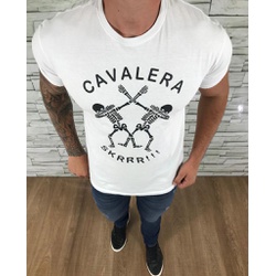Camiseta Cavalera Branco - CAV63 - DROPA AQUI