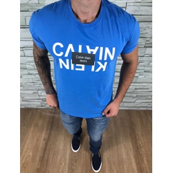 Camiseta Ck Azul Bic⚫ - CCKK84 - VITRINE SHOPS