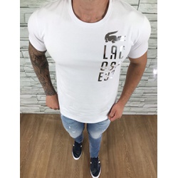 Camiseta LCT Branco Detalhe Prata⭐ - CLCT174 - Dropa Já