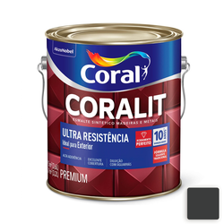 Coralit Ultra Resistência (Preto/Alto Brilho) 3,6L - Casa Anzai