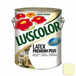 Lukscolor Latex Premium Plus 3,6L (Palha) - Casa Anzai