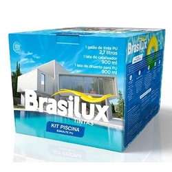 Kit PU P/Piscina Azul Brasilux 4,5L - Casa Costa Tintas