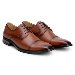 Sapato social masculino Derby CNS Whisky - 27327w - CNS Calçados