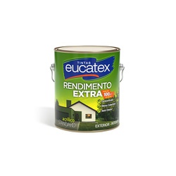 Tinta Acrílica Fosco Eucatex Rendimento Extra 3,6L - (Escolha Cor) * - CONSTRUTINTAS