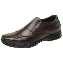 Sapato Masculino Conforto em Couro Legítimo Café - KRN SHOES | Calçados Casuais