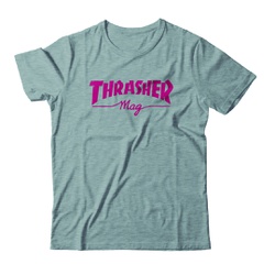 Camiseta Thrasher Feminina Mag Logo Grey - 2306 - DREAMS SKATESHOP