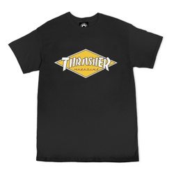 Camiseta Thrasher Diamond logo Black - 3738 - DREAMS SKATESHOP