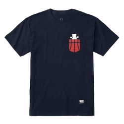 Camiseta Grizzly Tee Play Pocket Navy - 2501 - DREAMS SKATESHOP