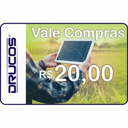 Vale Compras R$ 20,00 - 400 Pontos - DRT 102 - DRUCOS