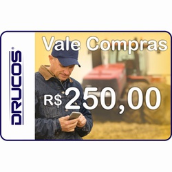 Vale Compras R$250,00 - 4500 Pontos - DRT 105 - DRUCOS