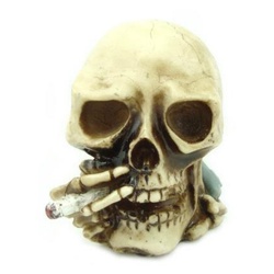 Crânio c/ Cigarro - 57 - ELLA ARTESANATOS