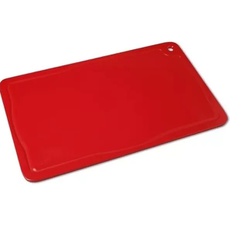 Placa de Corte Vermelha com Canaleta 50x30cm - Pro... - Empório do Lazer