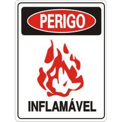 PLACA PERIGO INFLAMAVEL - 05160 - Ferragem Igor