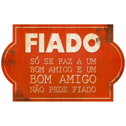 PLACA DECORATIVA EM MDF - FIADO DHPM5-381 - FLUZAO CONSTRUÇÃO